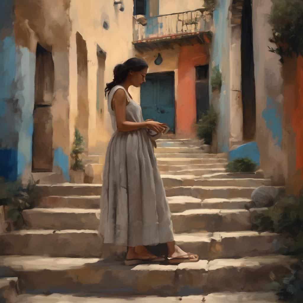 Αντιφάσεις τέχνης και εξέλιξης σε γυναικεία μορφή σε ιστορικό.blog εικόνα.